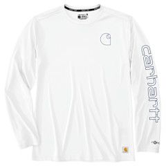 Carhartt M Force Sun Light Weight LS White