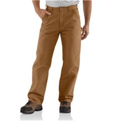 Carhartt Washed Duck Work Dungaree Pant Brown