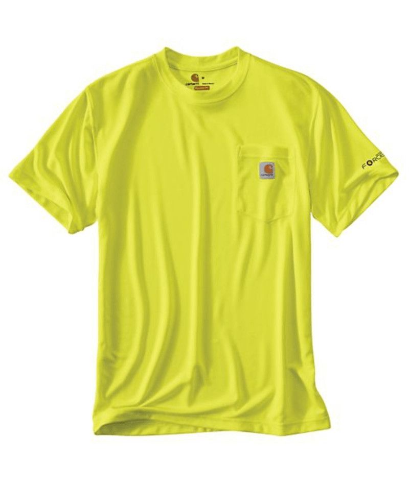 Carhartt Force Hv SS T Shirt Brite Lime, Size: Small
