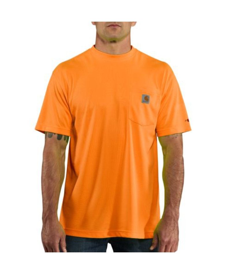 Carhartt Force HV SS T Shirt Brite Orange , Size: Small