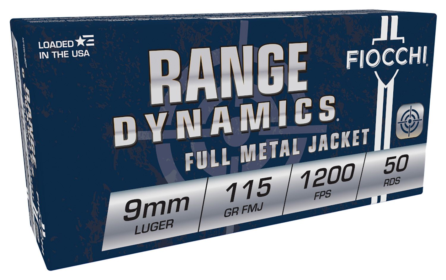 Fiocchi Range Dynamics 9mm Luger 115gr FMJ