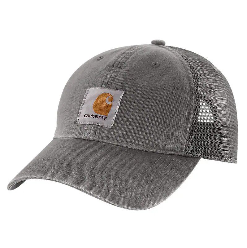 Carhartt Canvas Mesh Back Cap Grey