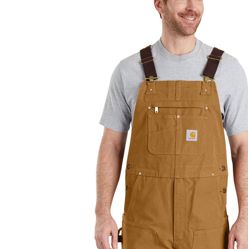 Carhartt Bib Overall R01  Light Brown