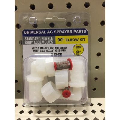 Boom Nozzle Body Kit Thread 3/8" 90 Deg