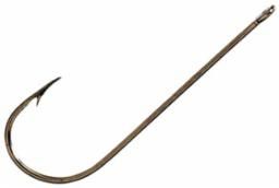 Eagle Claw ABERDEEN HOOK BRONZE L-WIRE, Color: Sz 1, Size: 10pk