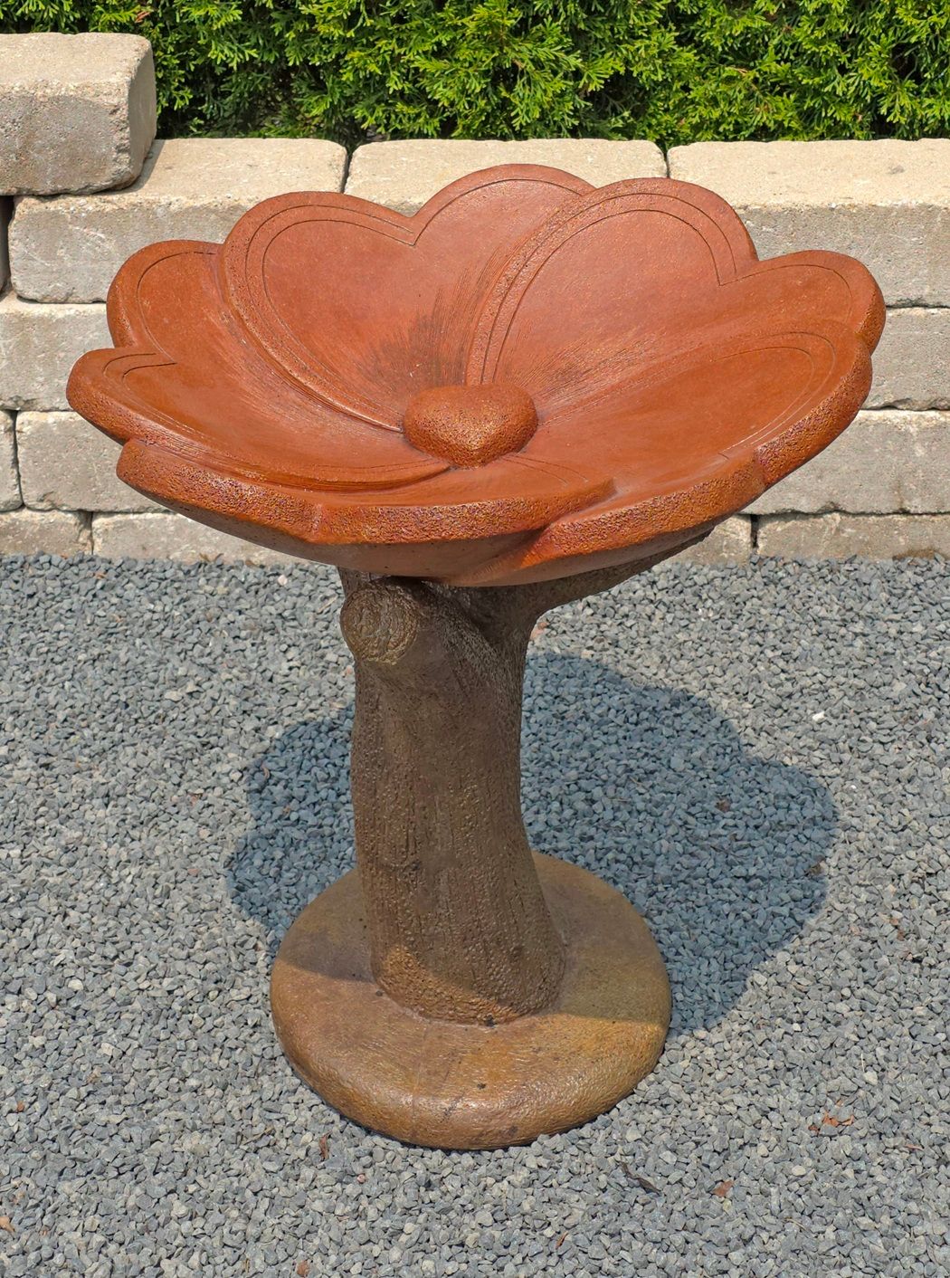 Heart of Hearts Birdbath
