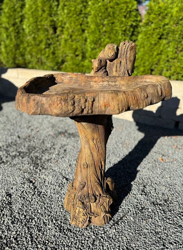Squirrel Birdbath