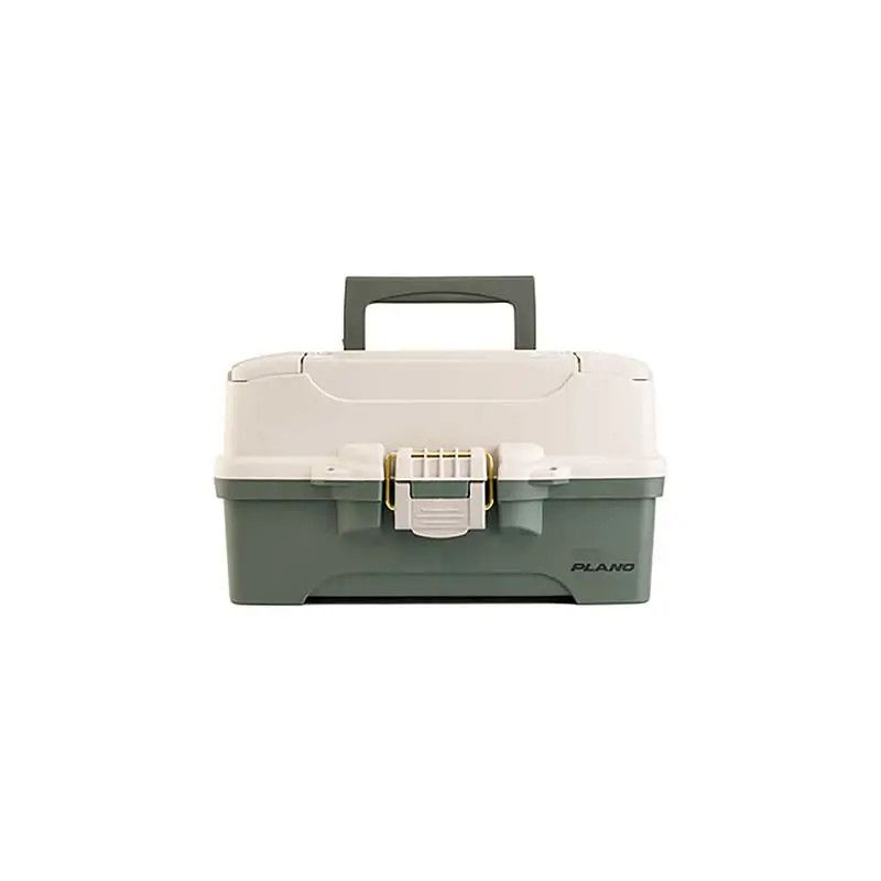 PLANO 2-TRAY TACKLE BOX GREEN/TAN
