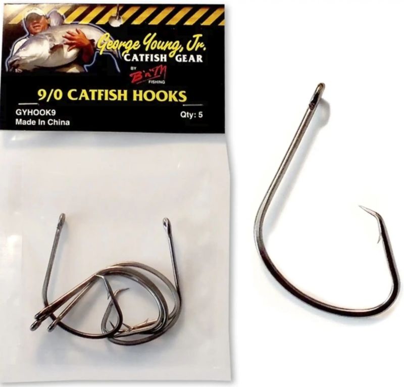 BM CATFISH OFFSET HOOK BLACK NICKEL 9/0 5pk
