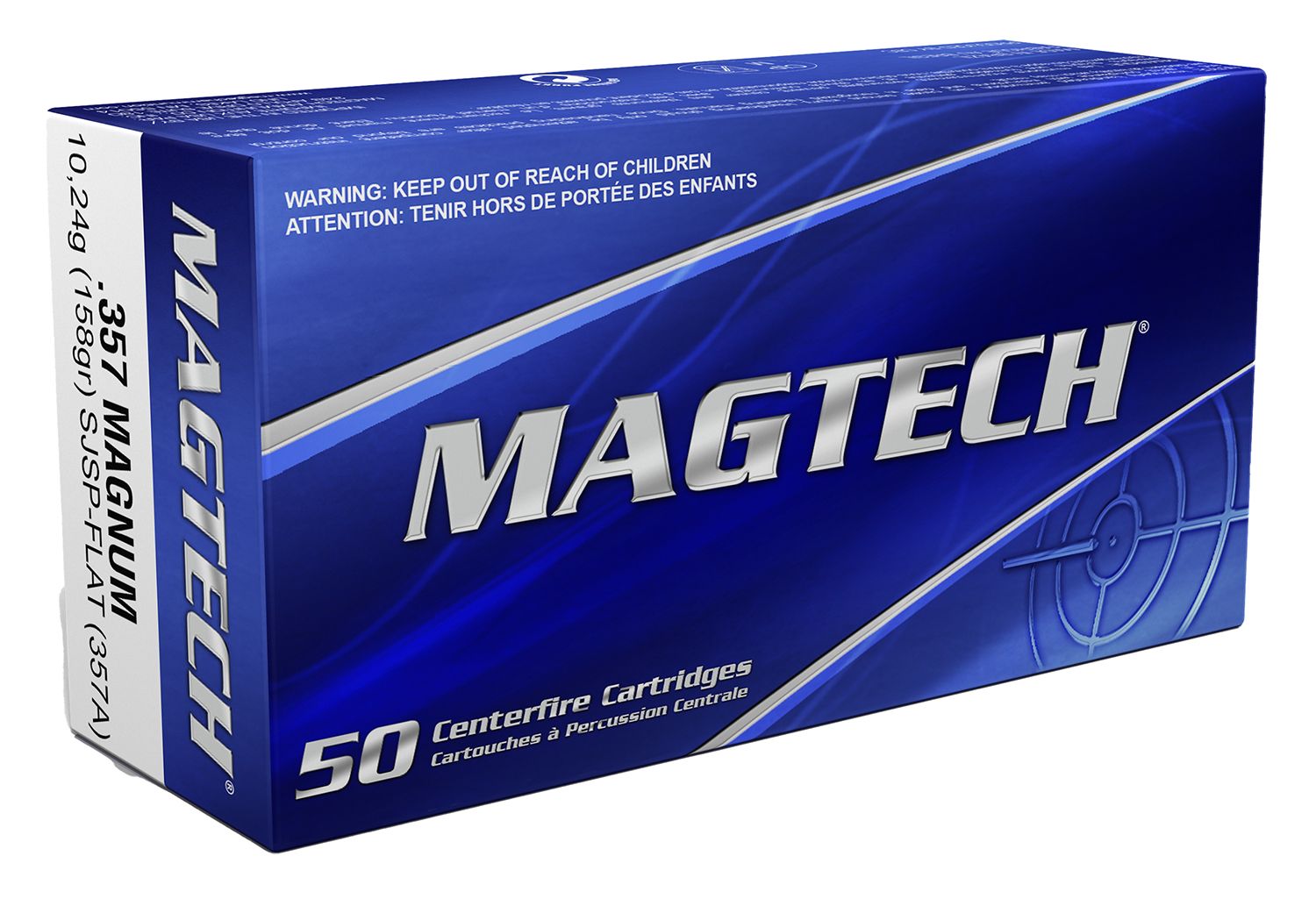 Magtech 357Mag 158gr Semi Jacketed Soft Point Flat 50 Per Box