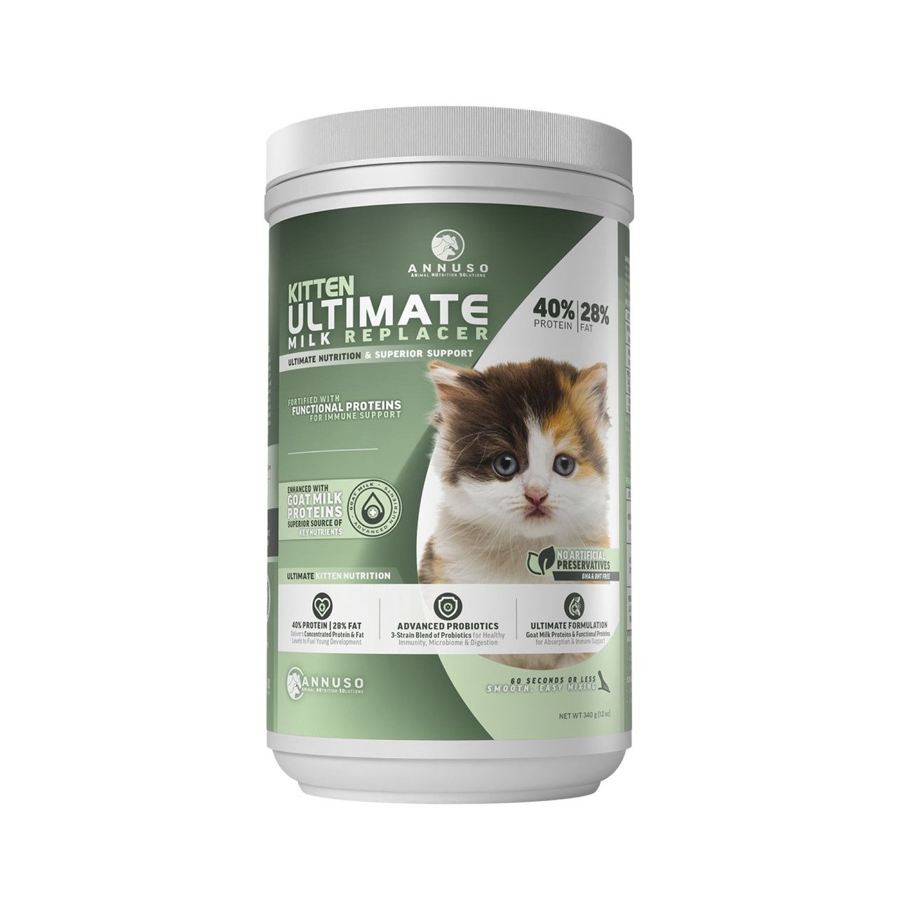 Kitten Ultimate Milk Replacer with Goat Milk Proteins 12oz