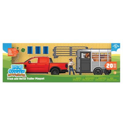 Bc Toy Truck &amp; Horse Trailer Set 20 PC