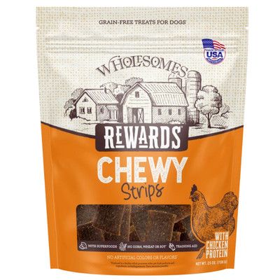 Wpf Treat Wholesomes Chicken Strips 25OZ