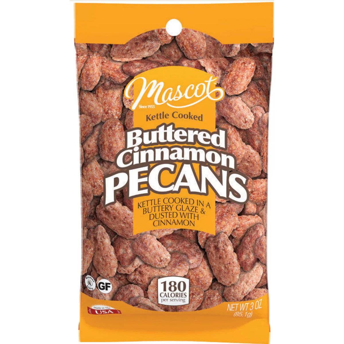 Mascot Buttered Cinnamon Pecans 3OZ