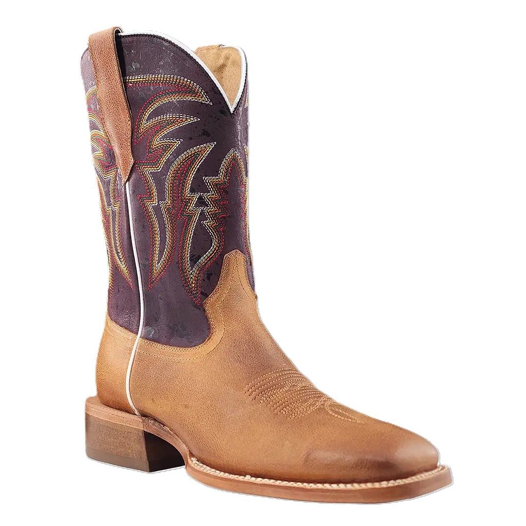 R. Watson Ranch Tuscan Tan Cowhide Wide Square 11″ - WR0007