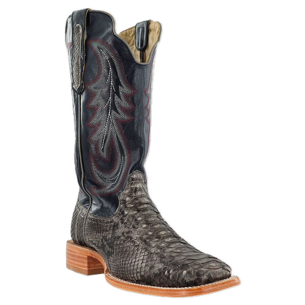 R. Watson Grey Python Wide Square 13″ - RW7914