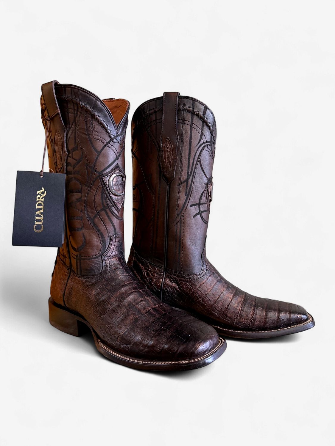 Cuadra Caiman Chocolate Under-belly Wide Square