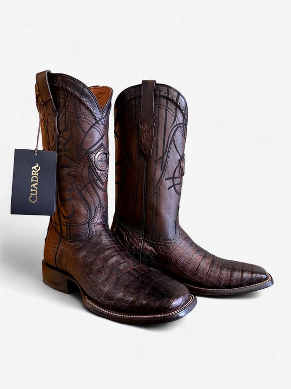 Cuadra Caiman Chocolate Under-belly Wide Square