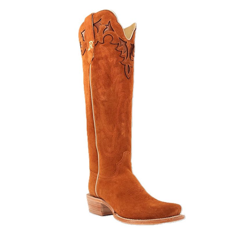 R. Watson Lady's Ginger Roughout Narrow Square 17″ - RWL8421