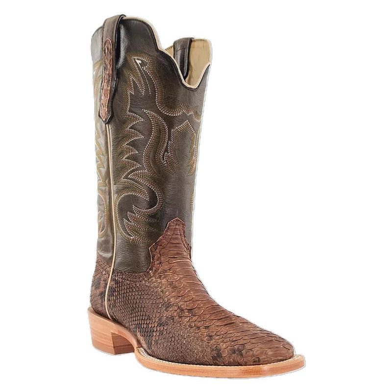 R. Watson Beige Python Wide Square 13″- RW7911