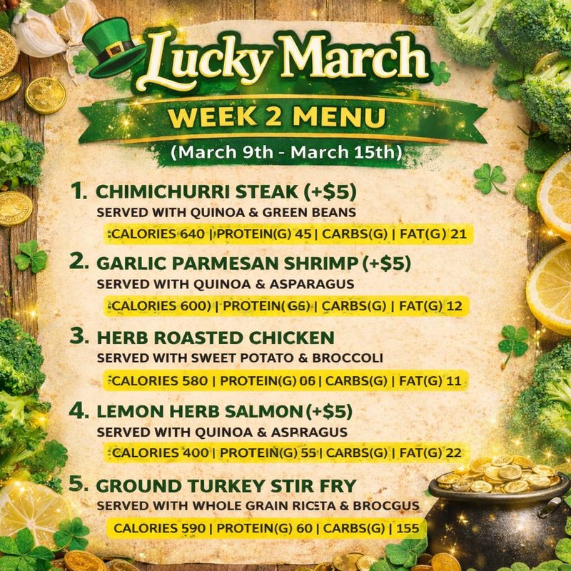 LUCKY MARCH- WEEKLY PROGRAM