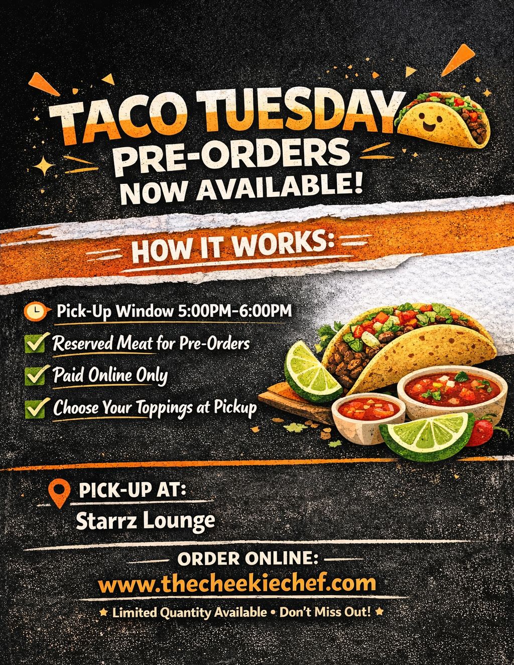 TACO TUESDAY - PRE ORDERS