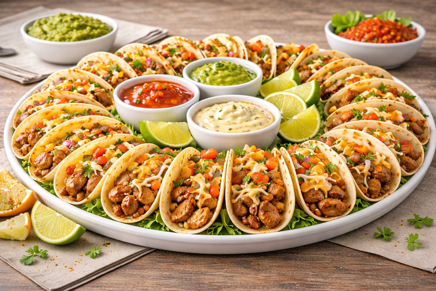 MINI TACO PLATTER (50 PCS)