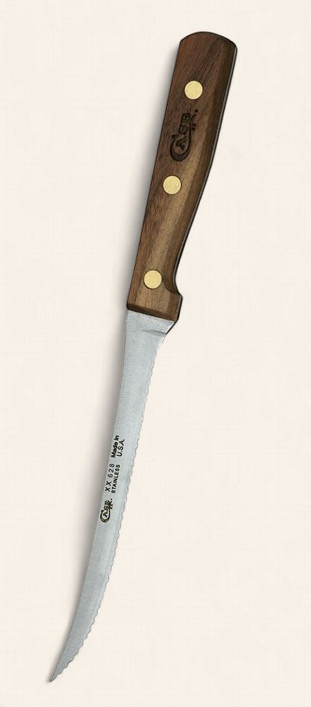 Household Cutlery  - 5 1/2-inch Tomato Slicer - Solid Walnut