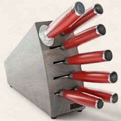 Bubba Kitchen Knife Set: 6 Blades, 1 Honing Rod &amp; 1 Block