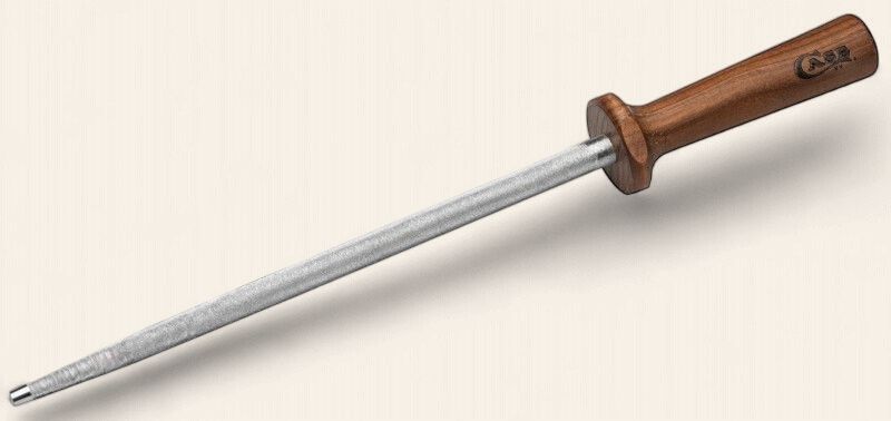 Household Cutlery-10" Diamond Sharpener, Solid Walnut