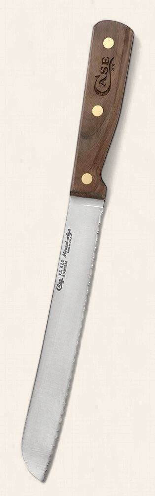 Household Cutlery-8" Bread Slicer, Solid Walnut