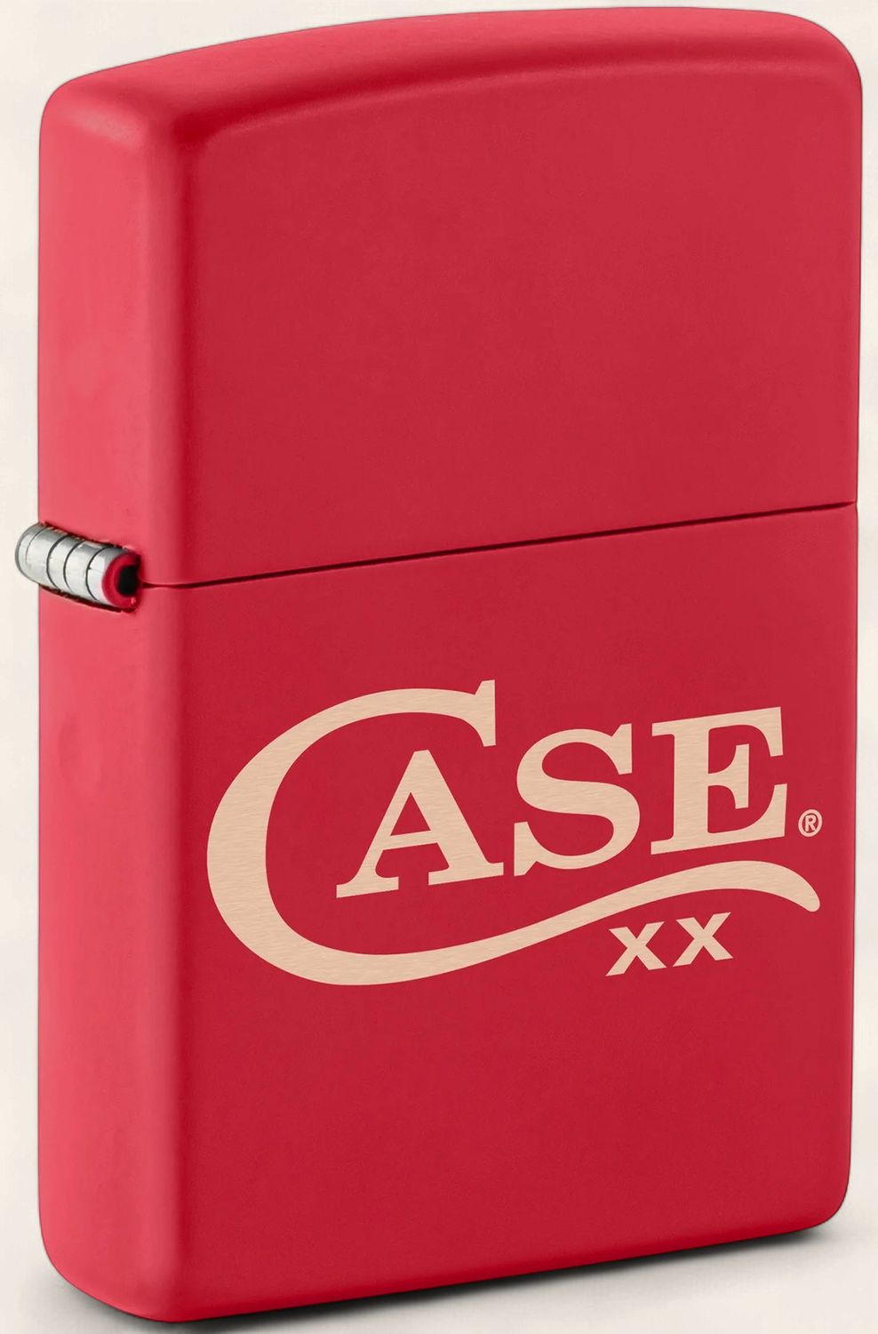 Lighter Zippo Red Matte w/Case Logo