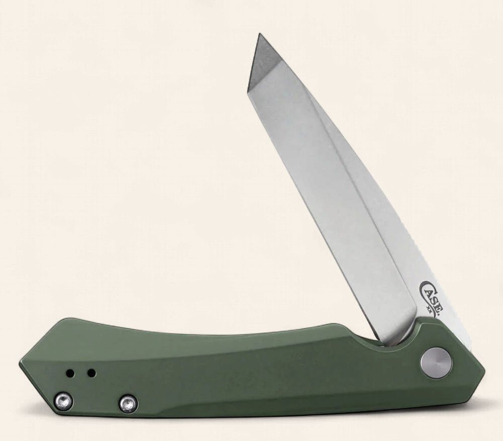 Case Anodized Aluminum OD Green Tanto Kinzua S35VN (2023)