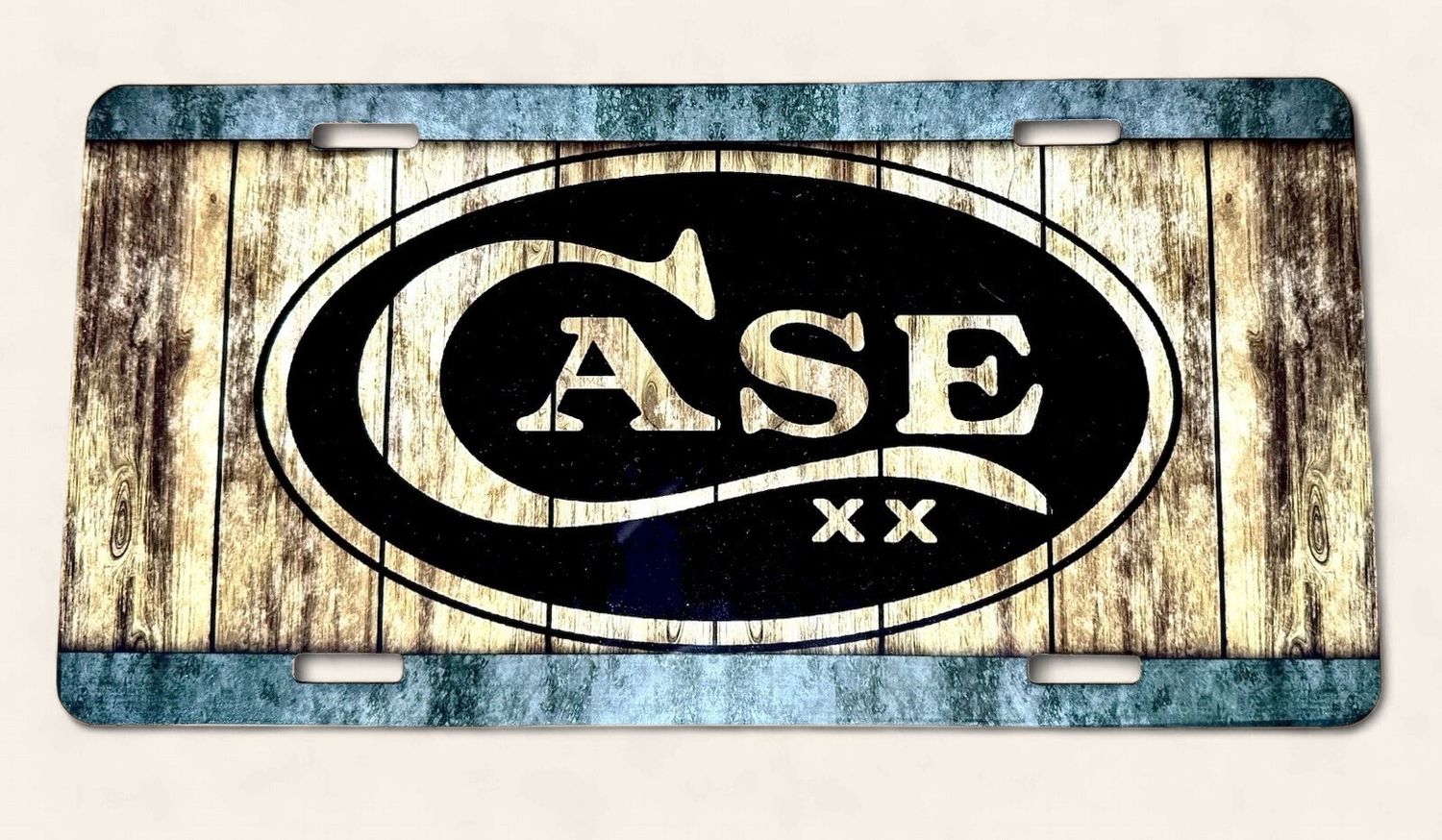 Case XX License Plate - Barrel