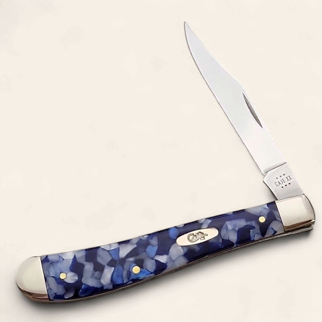 Blue Crackle Kirinite Smooth Slimline Trapper (101048 SS) 2024