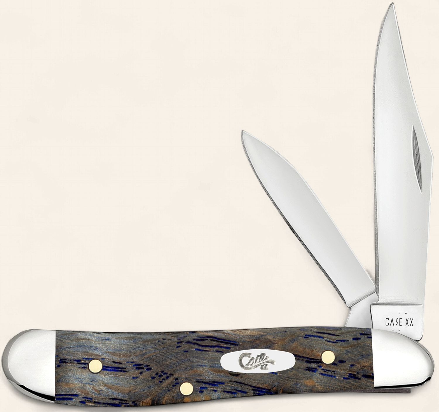 Blue Curly Oak Wood Smooth Peanut (7220 SS)