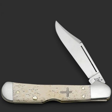 SMOOTH NATURAL BONE MINI COPPERLOCK W/CROSS SHIELD (81749L SS)