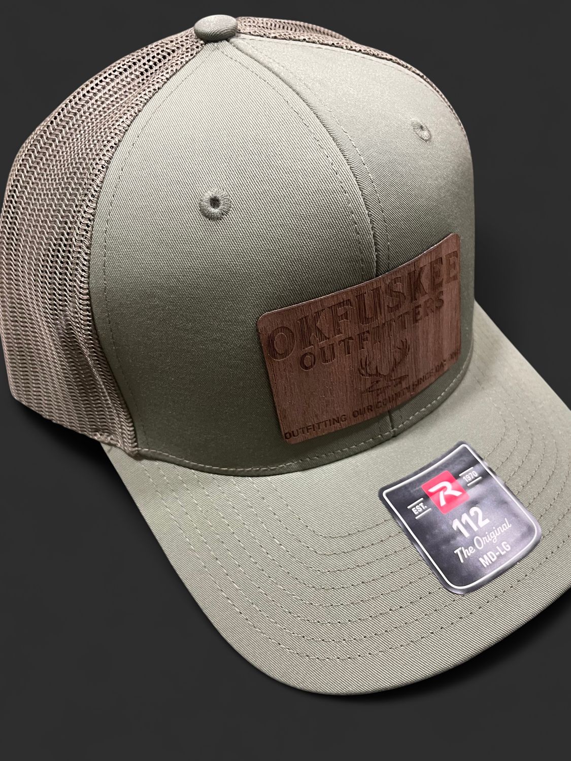 Okfuskee Outfitters Loden Wooden Patch Hat