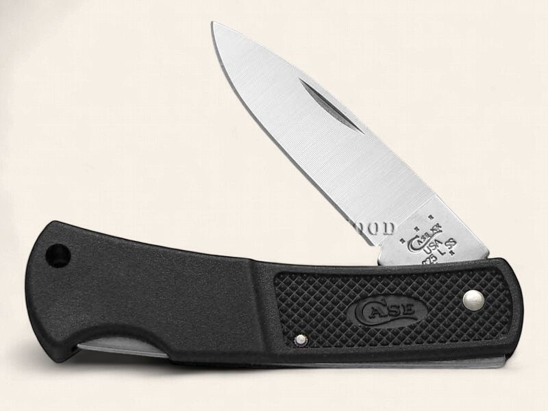 Case Black Caliber Small Lockback w/Embellished Okfuskee Outfitters Logo (LT1225L SS)