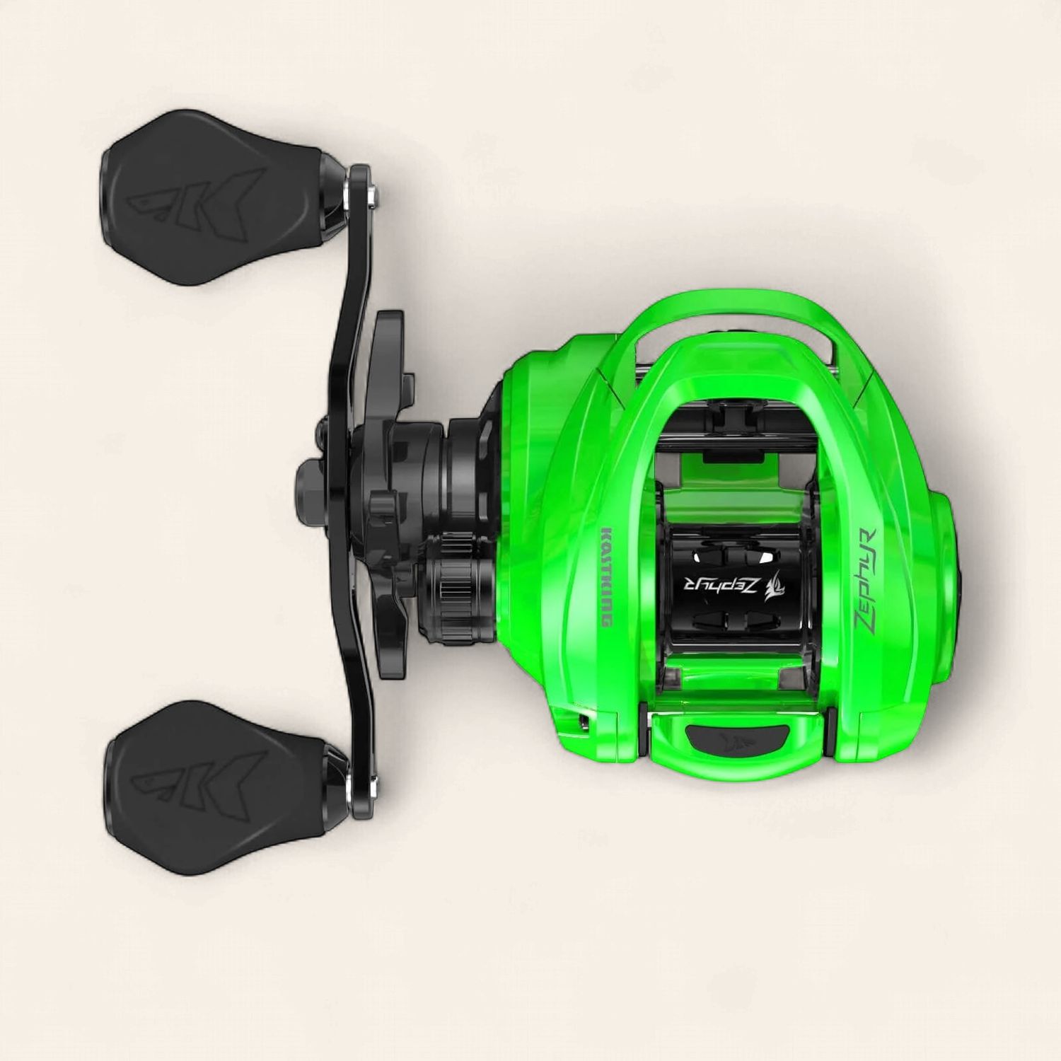 KastKing Zephyr Casting Reel, Right Hand, 7.2:1 Gear Ratio, Green
