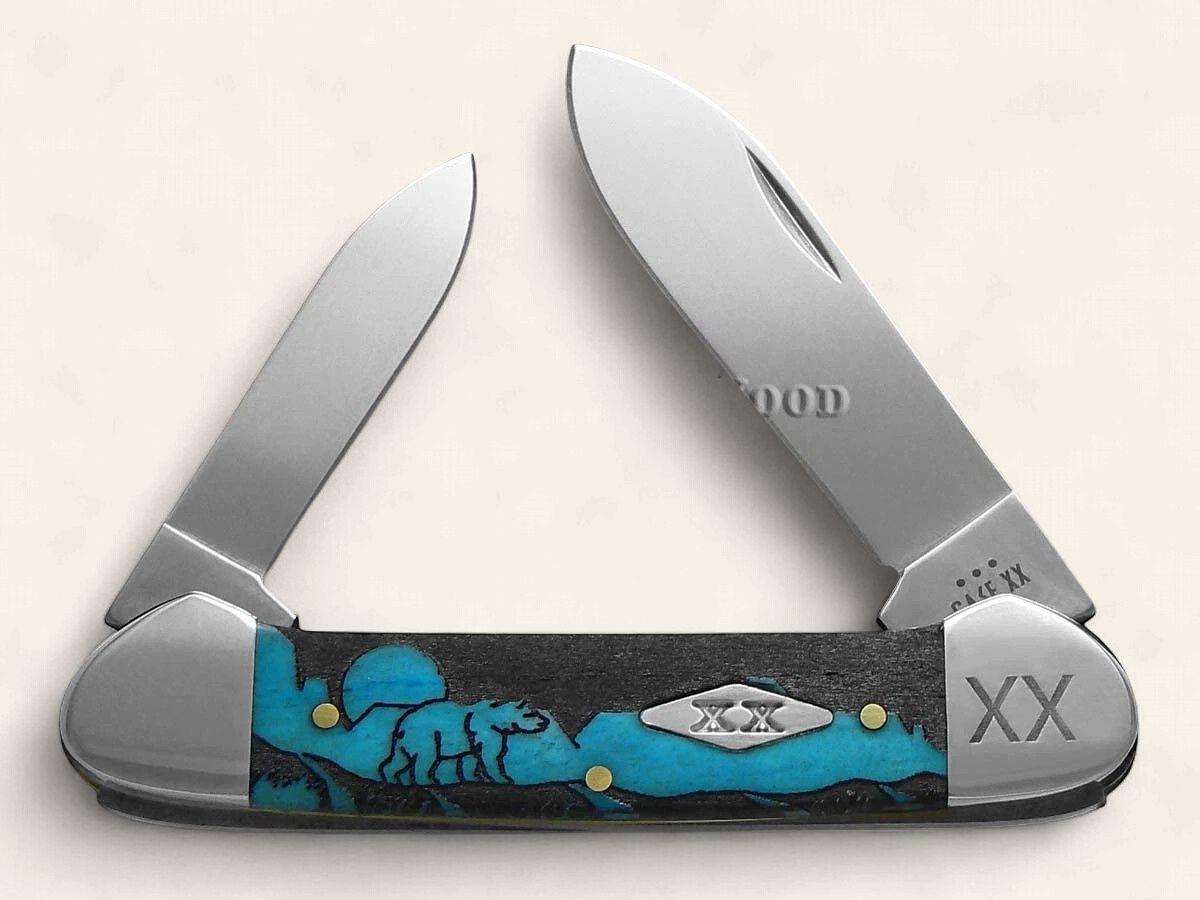 Caribbean Blue Bone David Yellowhorse Custom Canoe (62131 SS) 2025
