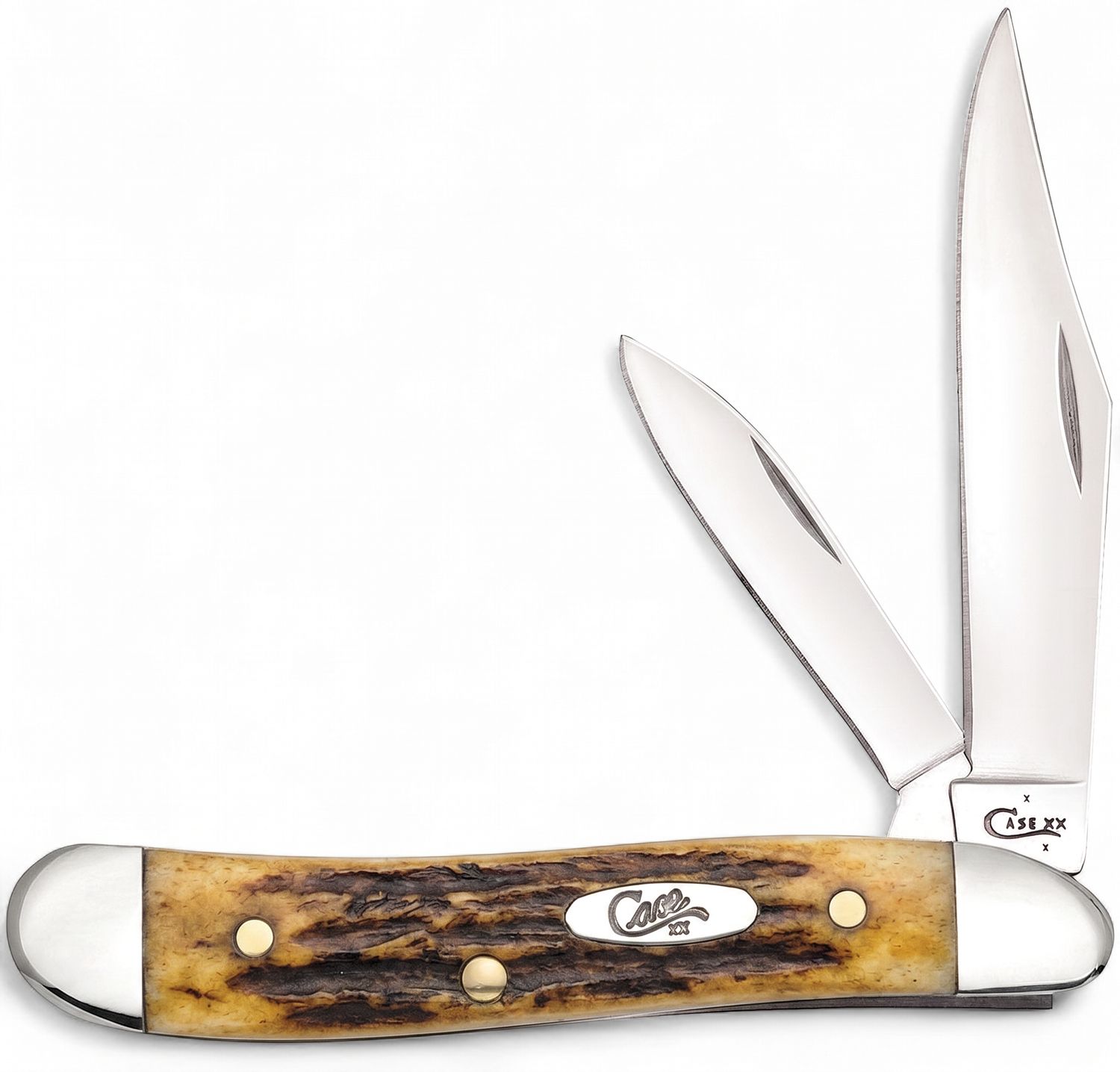 Case Genuine Stag Peanut (5220 SS) Fluted w/Tin 2022