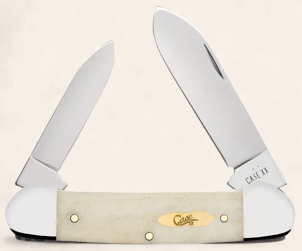 Natural Bone Smooth Canoe (62131 SS) w/Brass Bomb Shield