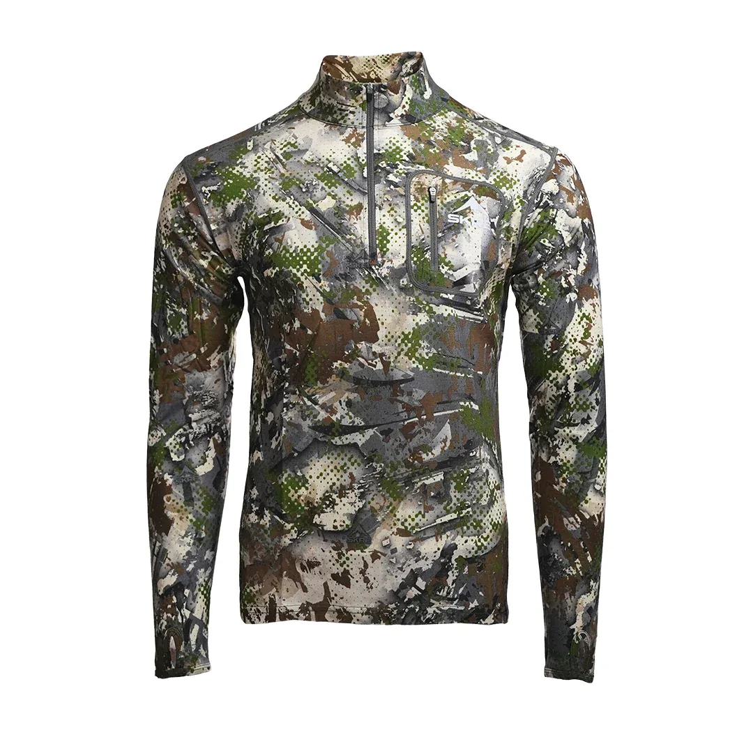 Kaibab 150 Merino Wool 1/4 Zip LS Shirt, Colour: Summit, Size: Medium