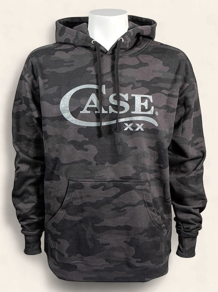 Hoodie Black Camo w/Case Logo 2XL, Size: Medium
