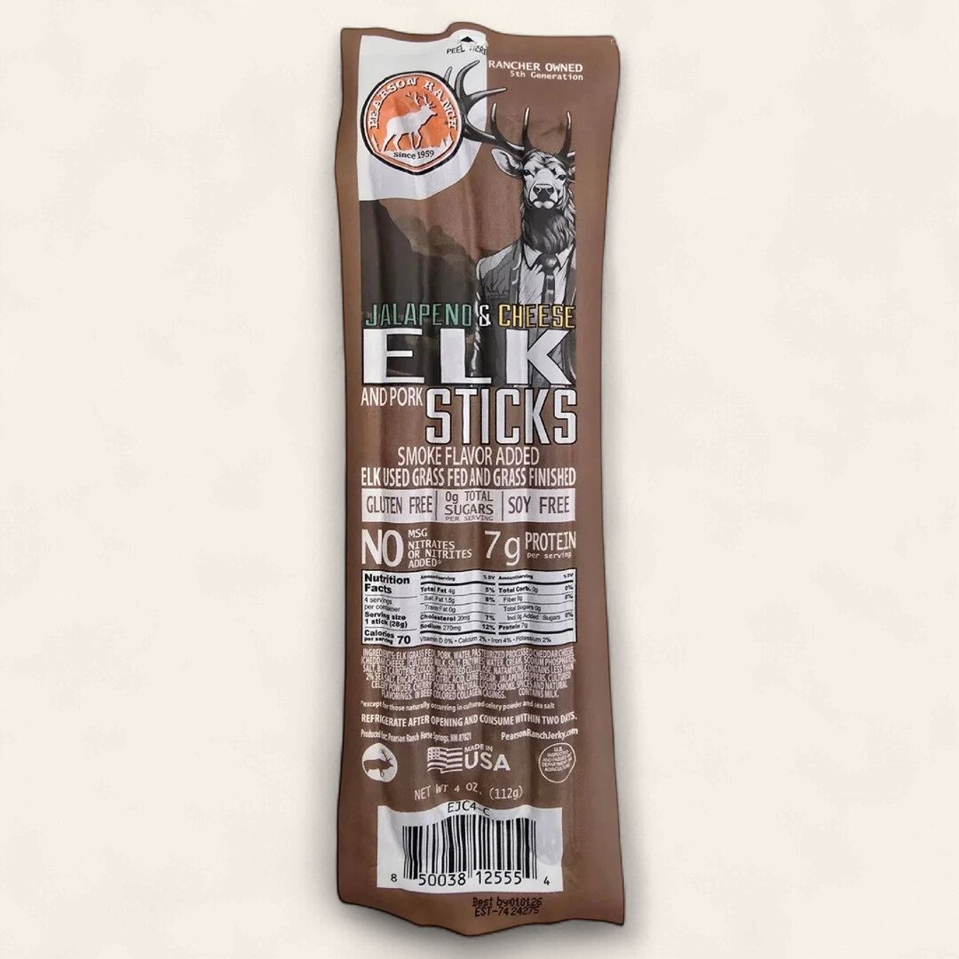 Elk Jalapeno &amp; Cheese Snack Stick Multipack