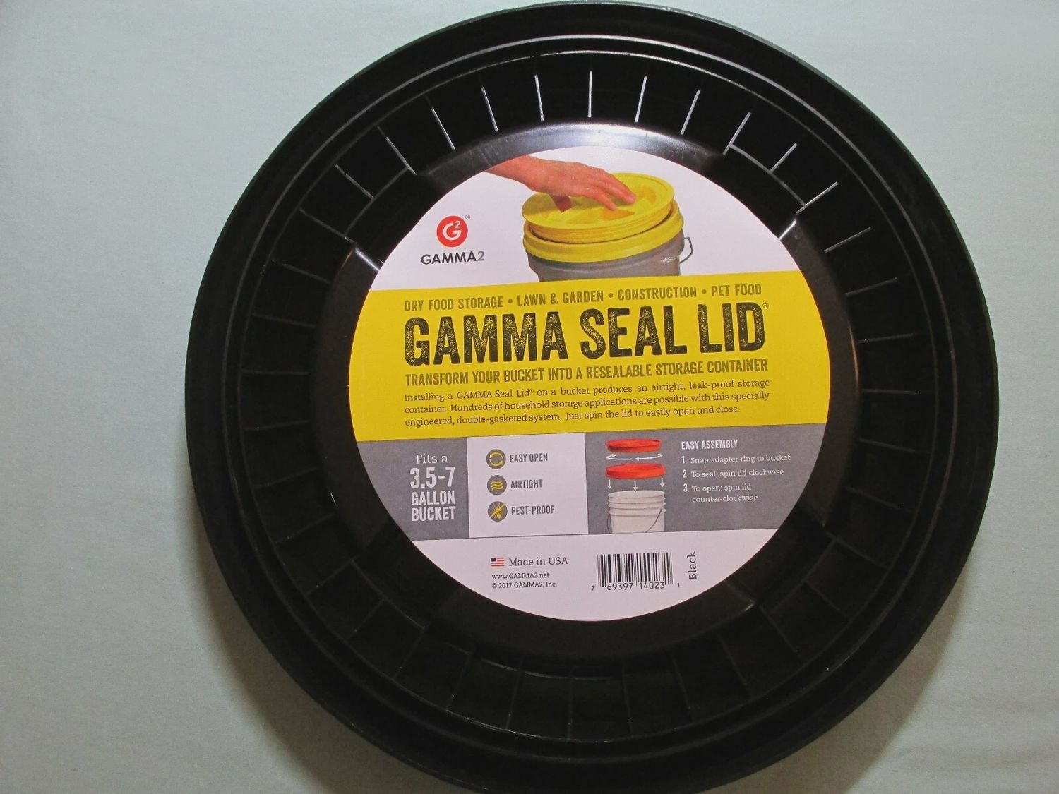 Gamma Seal Lid, Black