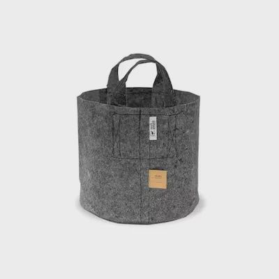 Root Pouch #03 w/ Handles Fabric Pot Grey