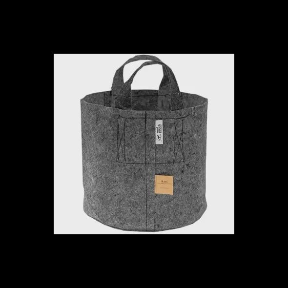 Root Pouch #05 w/ Handles fabric pot grey
