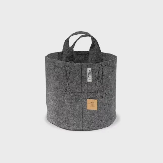 Root Pouch #07 w/ Handles Fabric Pot Grey